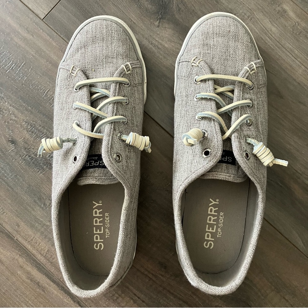 Grey Sperry Top-Siders, 8.5